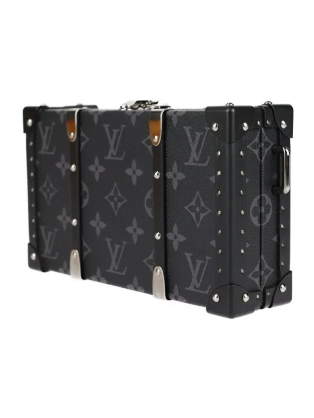 Louis Vuitton Neo Wallet Trunk Shoulder Bag Monogram Eclipse Black Gray